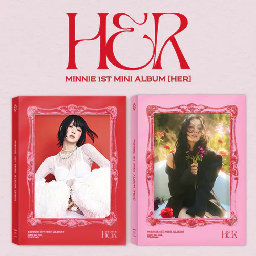[랜덤] 민니 ((여자)아이들) - 미니 1집 [HER] (2035C(RED) Ver. / 6050C(PINK) Ver.)